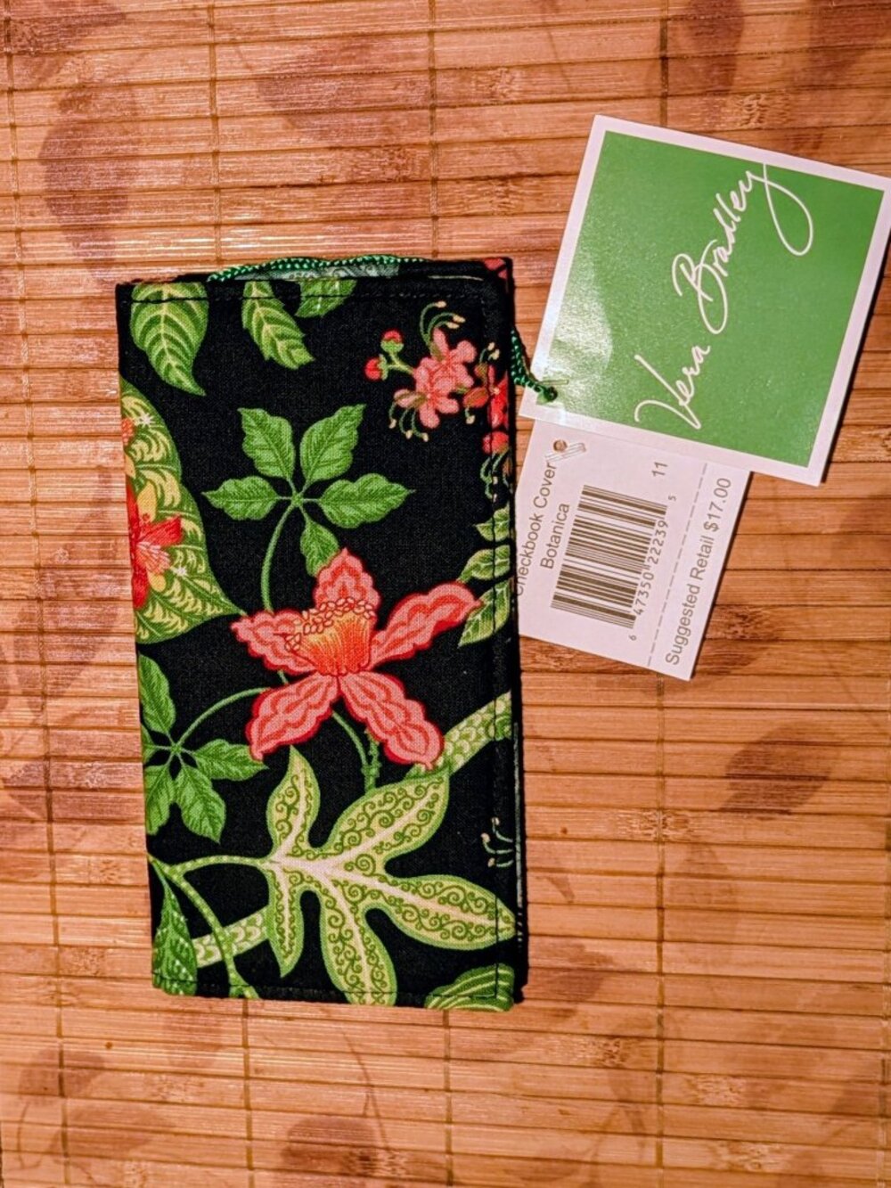 Vera Bradley Botanica Checkbook Cover NWT